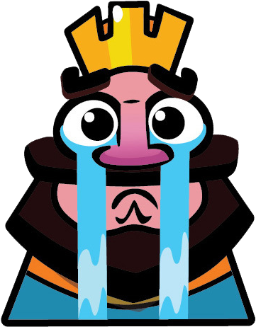 sad face emote from clash royale